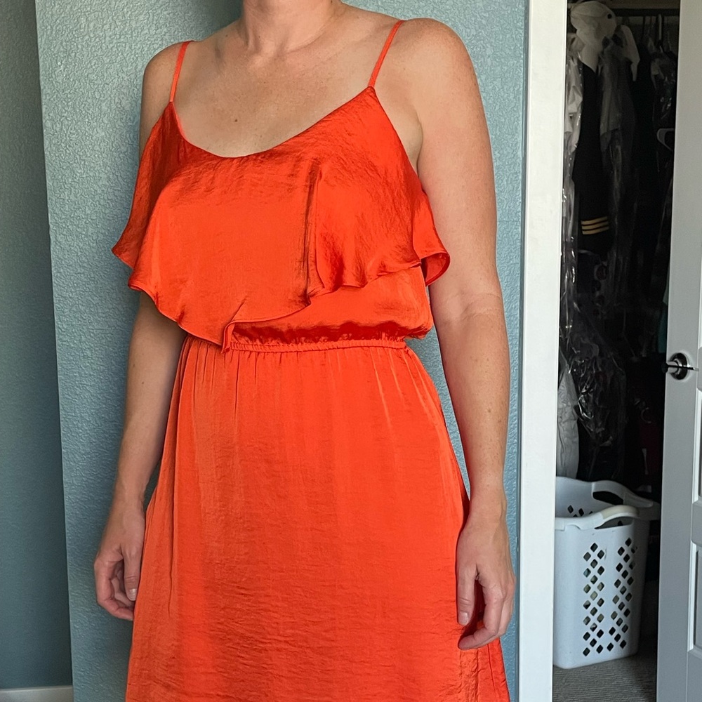 Orange party dress